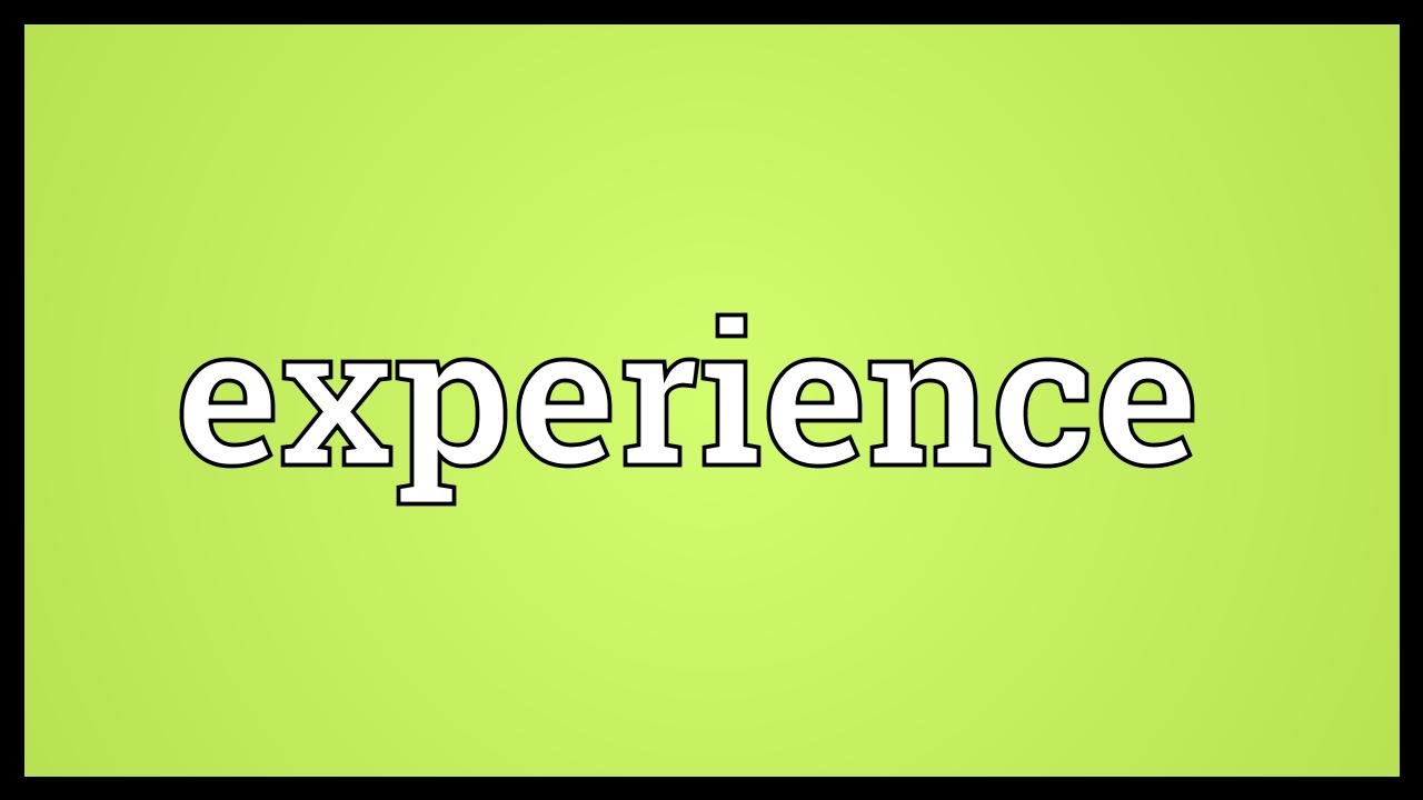 Experience Meaning