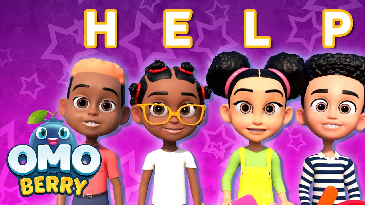 Helping Friends | Songs About Good Behavior | African Kids Songs| OmoBerry