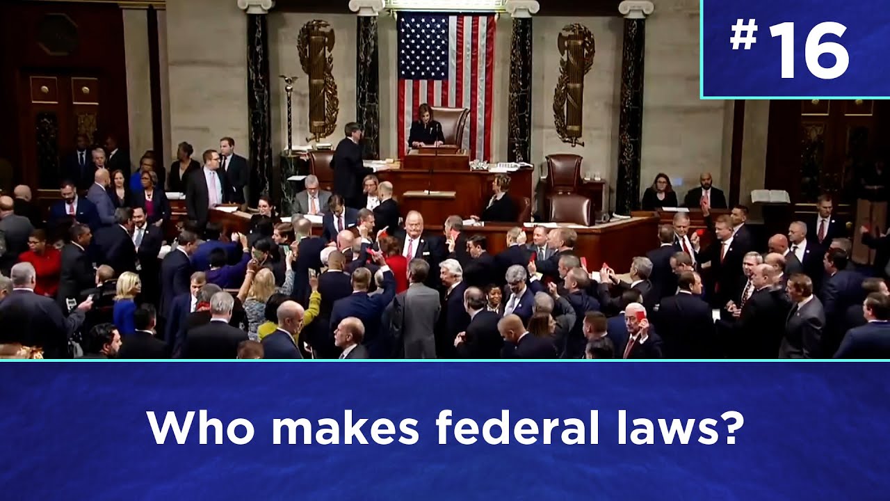 Q16: Who makes federal laws?