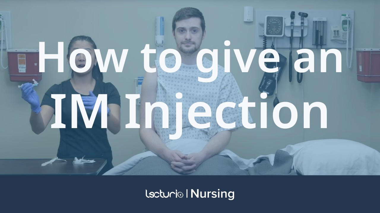 How To Do An IM (Intramuscular) Injection | Nursing Clinical Skills