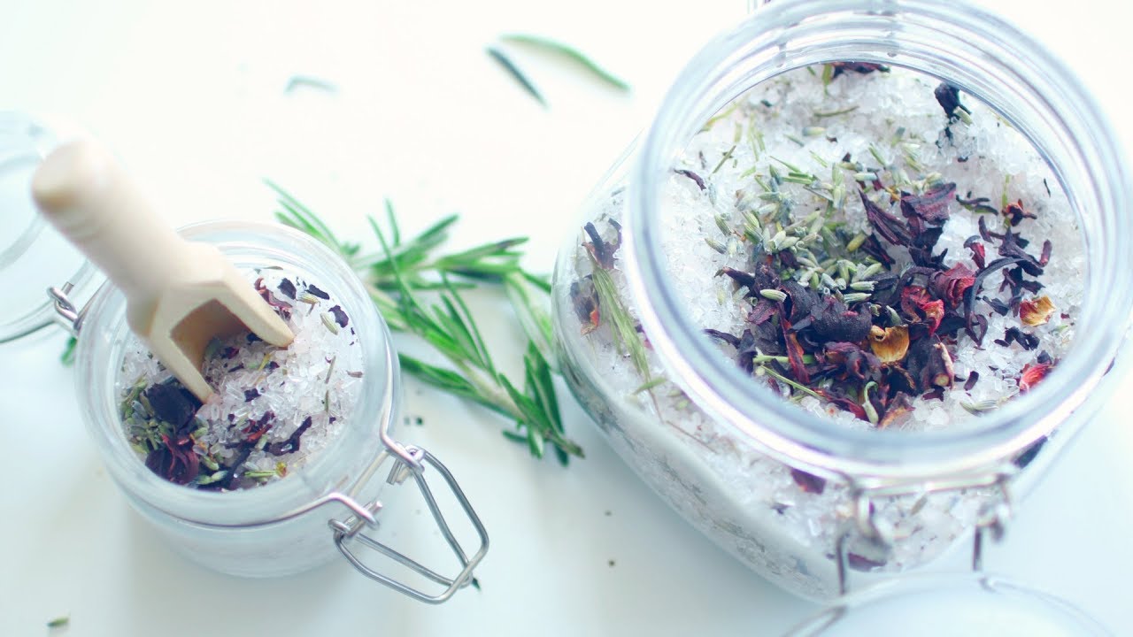HOW TO MAKE BATH SALTS | HERBAL Bath & Foot Salts!