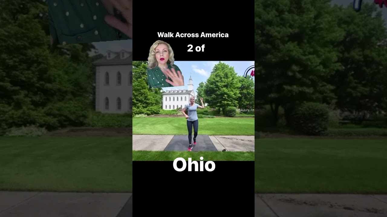 2 of 50 Walk Across America Program #Ohio #walkingworkout #cardio #workoutathome #sweaty #freedomfit