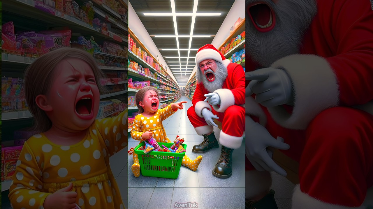 ❤️ Evolution of Baby: Baby in shopping mall with Santa Claus 🥰 AvenTok ✅ #cat #cute #love #shorts
