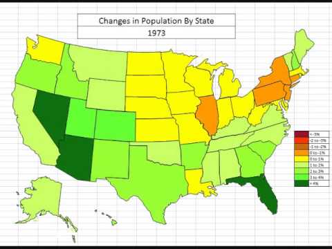 Map: Changes in Population By State