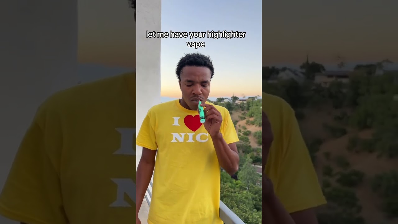 Let me have your highlighter vape #highlight #vape #shorts #reels