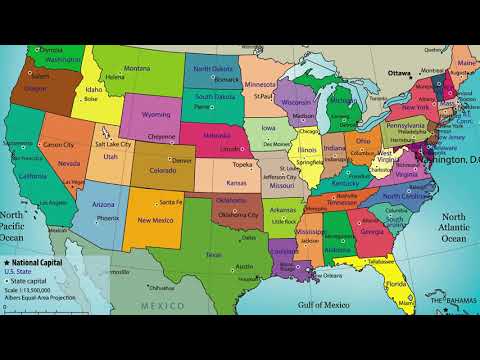 mapa de estados unidos