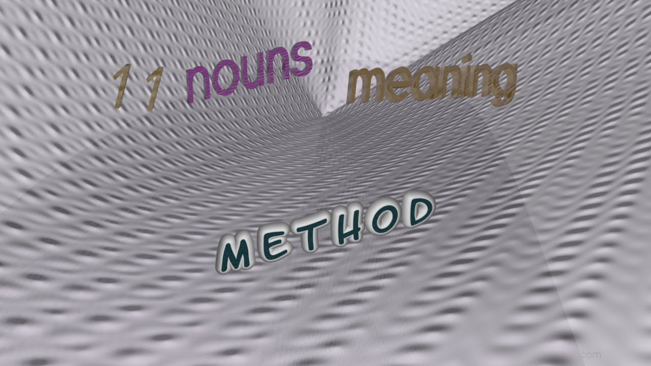method - 16 nouns synonym to method (sentence examples)