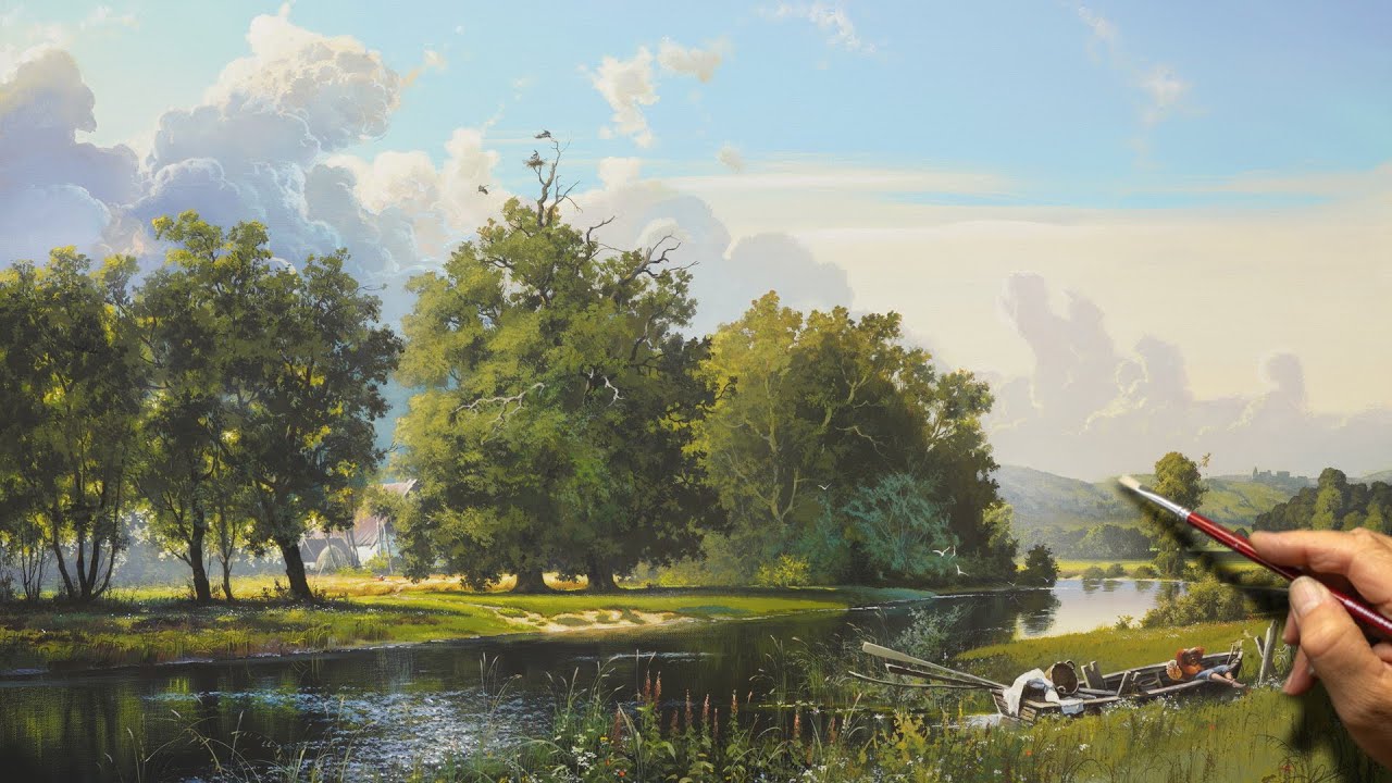 "Summer delight" Acrylic painting. Artist - Viktor Yushkevich.