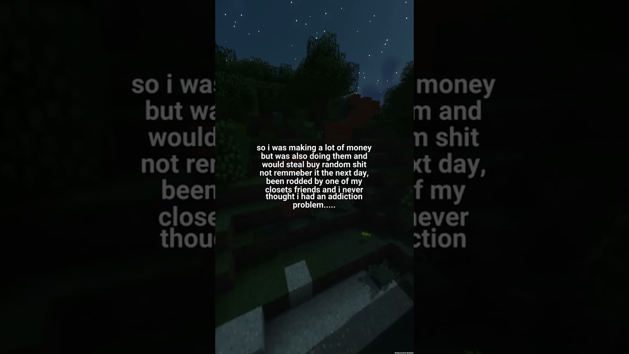 Stealing while on Xanax, regret everything and everyone I hurt !!! #reddit #minecraft #shorts