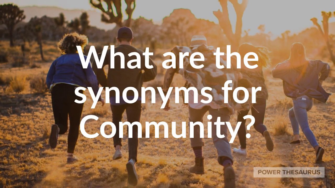 Synonyms for Community (with pronunciation)