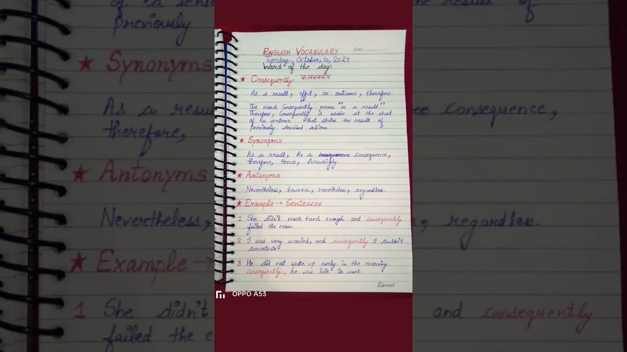 #consequence #outcomes #learn #english #viral #vocabulary #wordoftheday #therefore #shorts