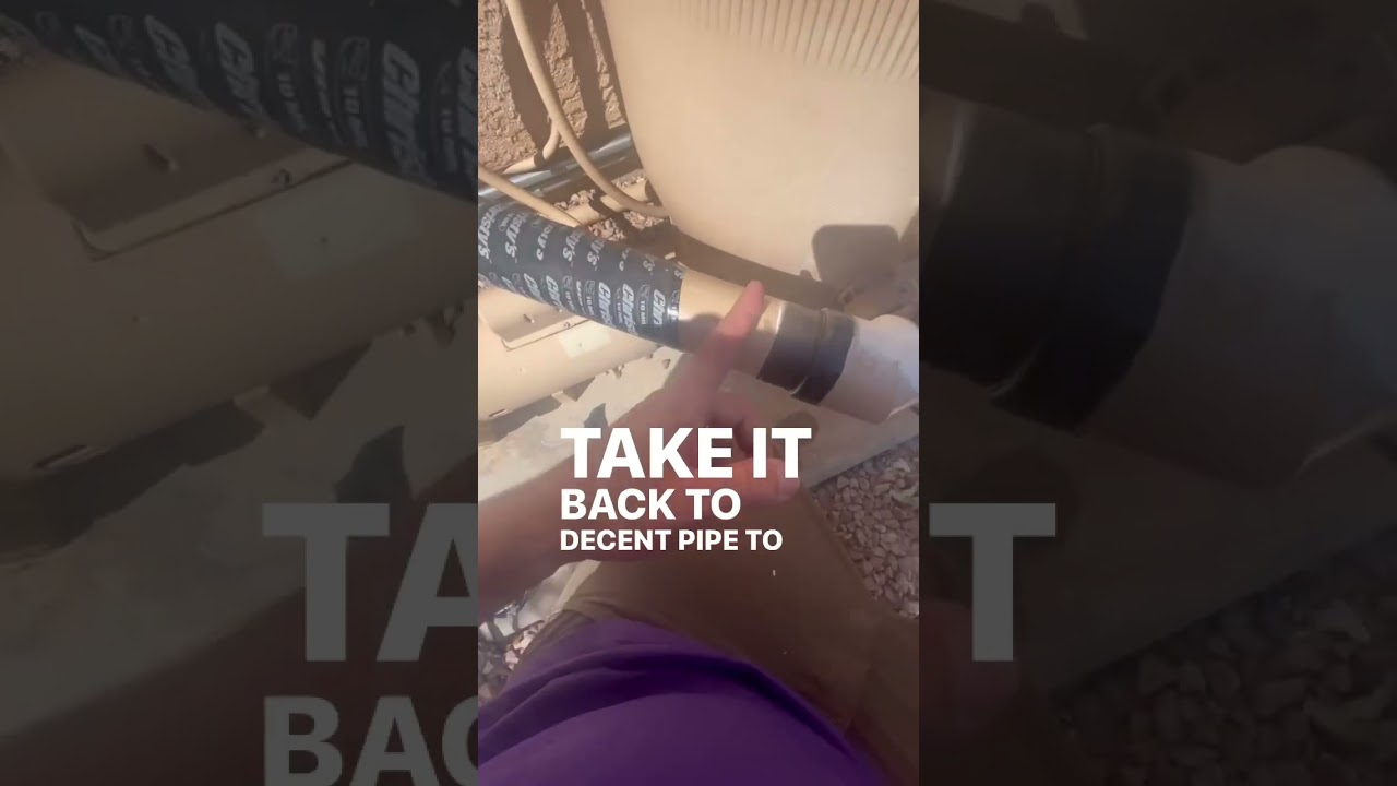 Exposing wrapped pipes. #plumbing #arizona #phoenix #gilbert #mesa #chandler #tempe #queencreek