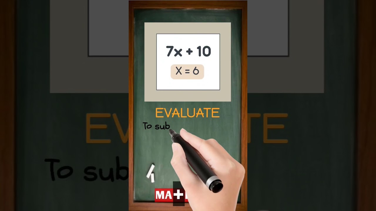 What Is Evaluate? | Simple Math Definition in 30 Seconds | MATHalino123