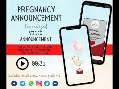 VIDEO Pregnancy Announcement, Personalized Baby Reveal Idea to announce you are pregnant