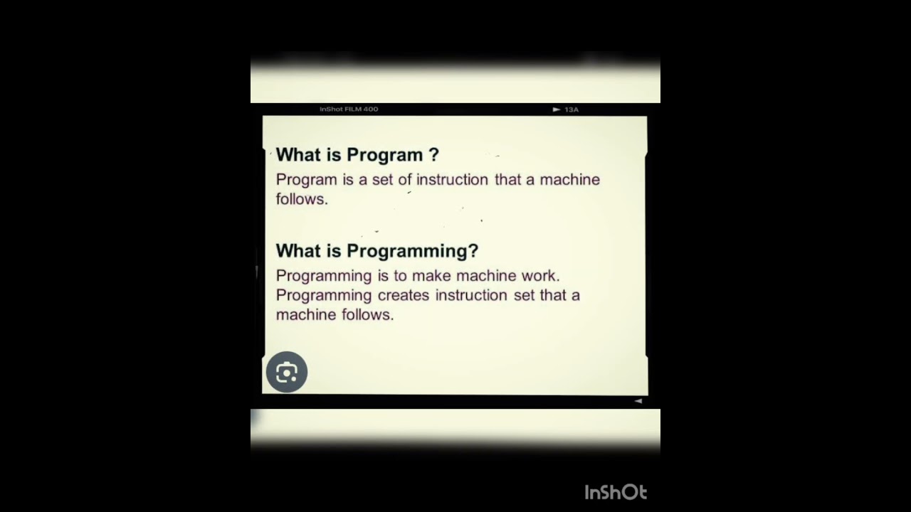 definition of Program and Programming.