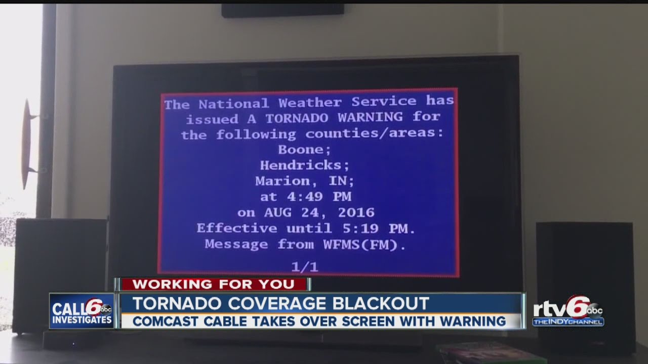 CALL 6: Comcast overrode local tornado coverage with EAS warning
