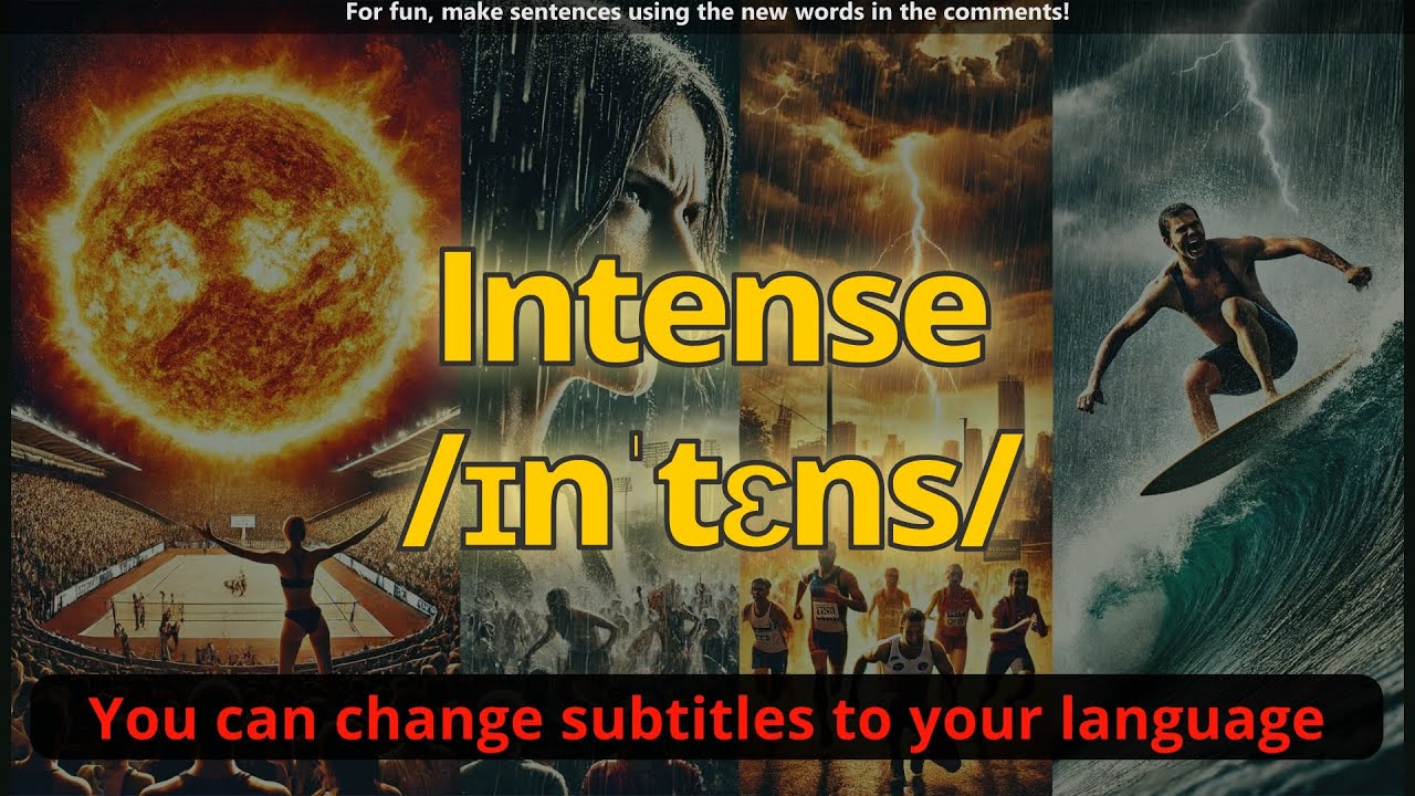 Intense meaning with 5 examples