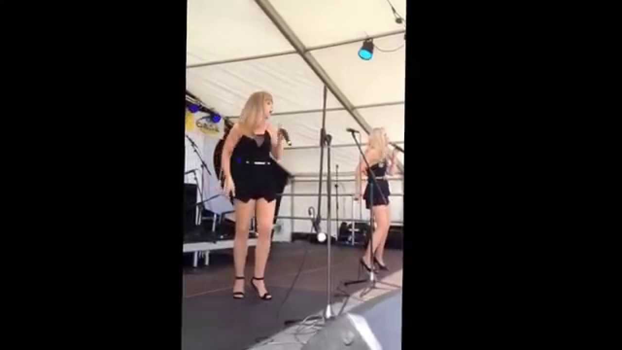 Eloise Cole & Lisa Goode Chique Duo perform at Paignton's Party on the green Palm FM Torbay Devon.