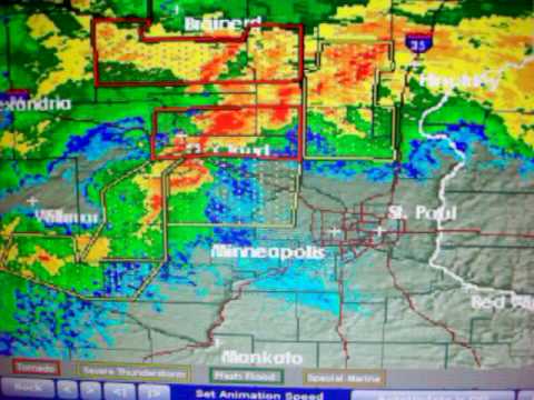 Local weather radar for St. Paul, MN. on 7-17-10.