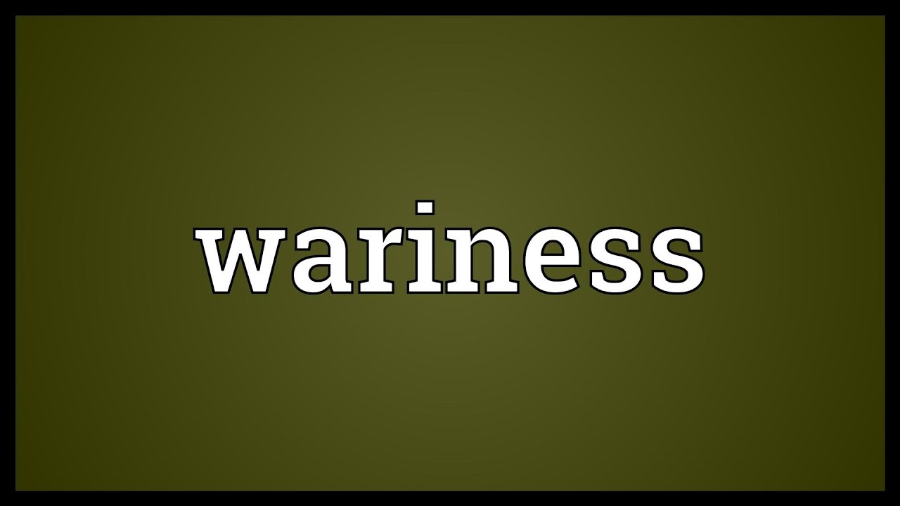 Wariness Meaning