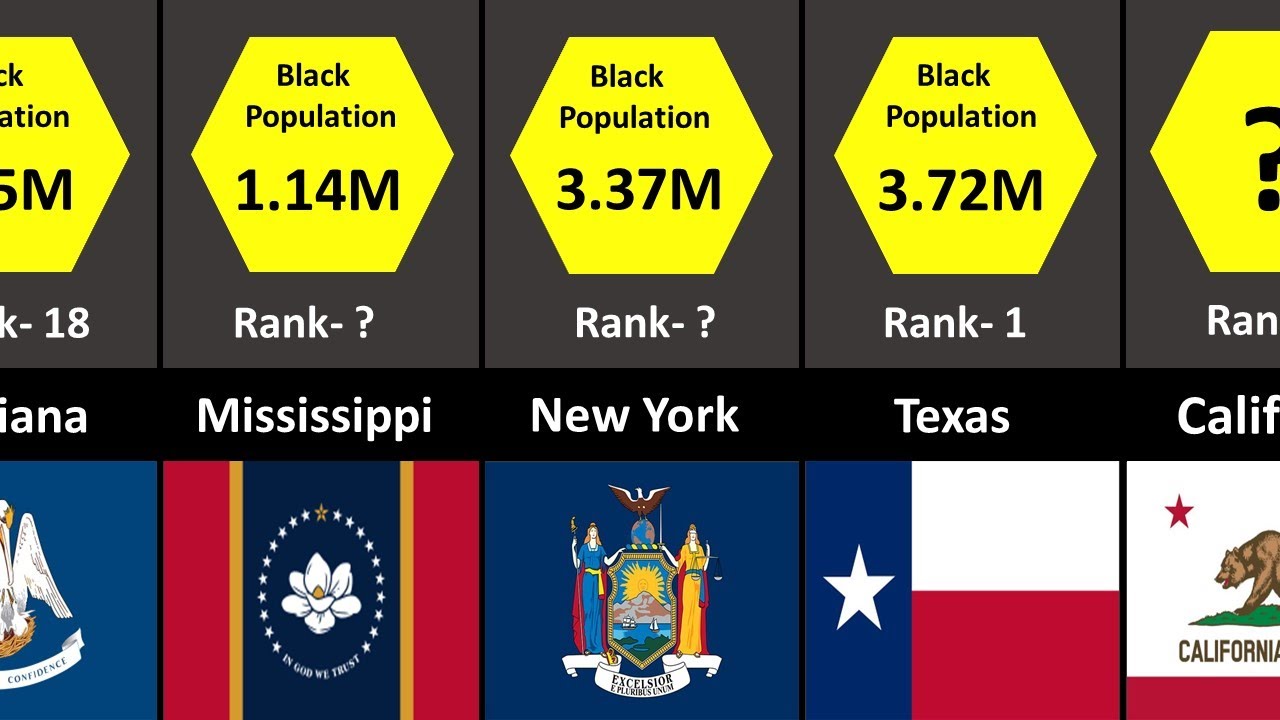 Black Population in USA by State | American African Population in USA | Ranking Hub | 2022