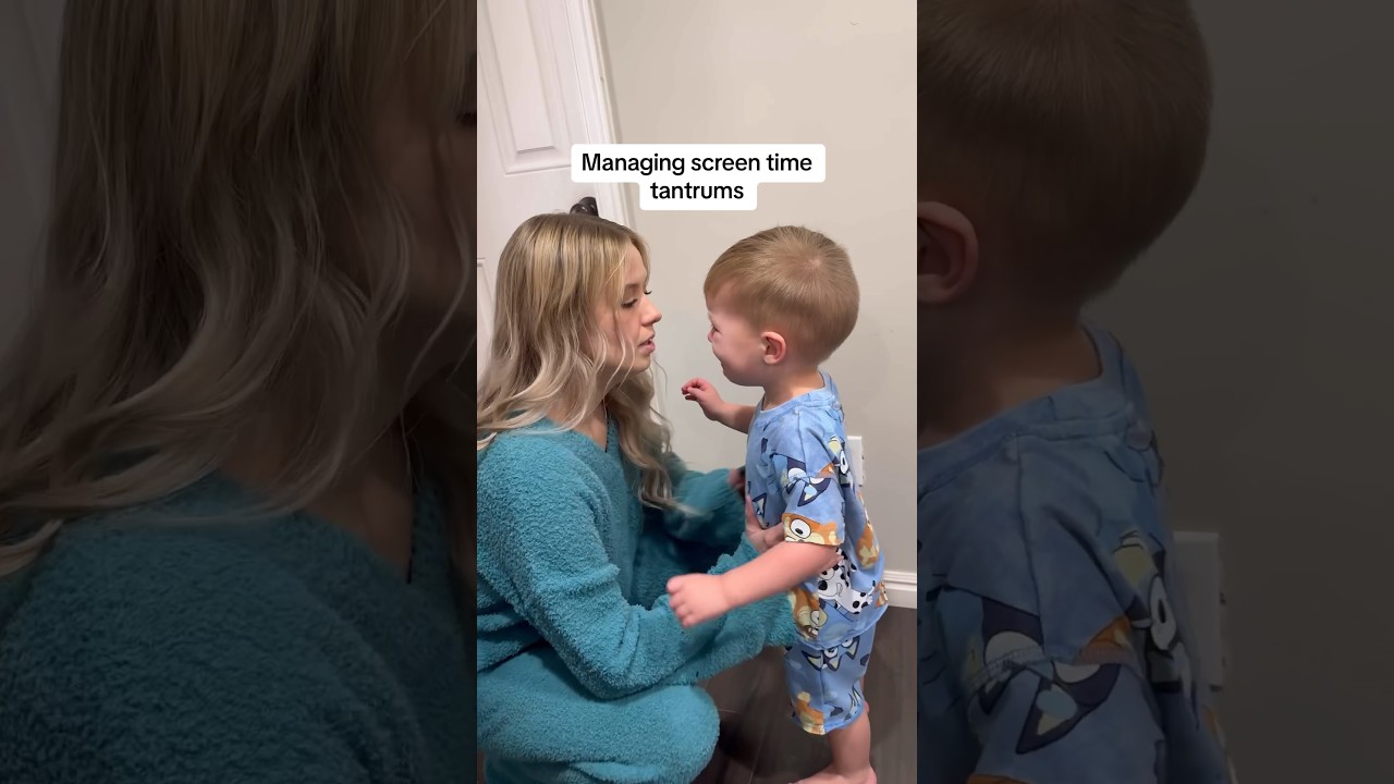 Managing Screen Time Tantrums #gentleparenting #gentleparentingtips #toddlertantrums #momlife