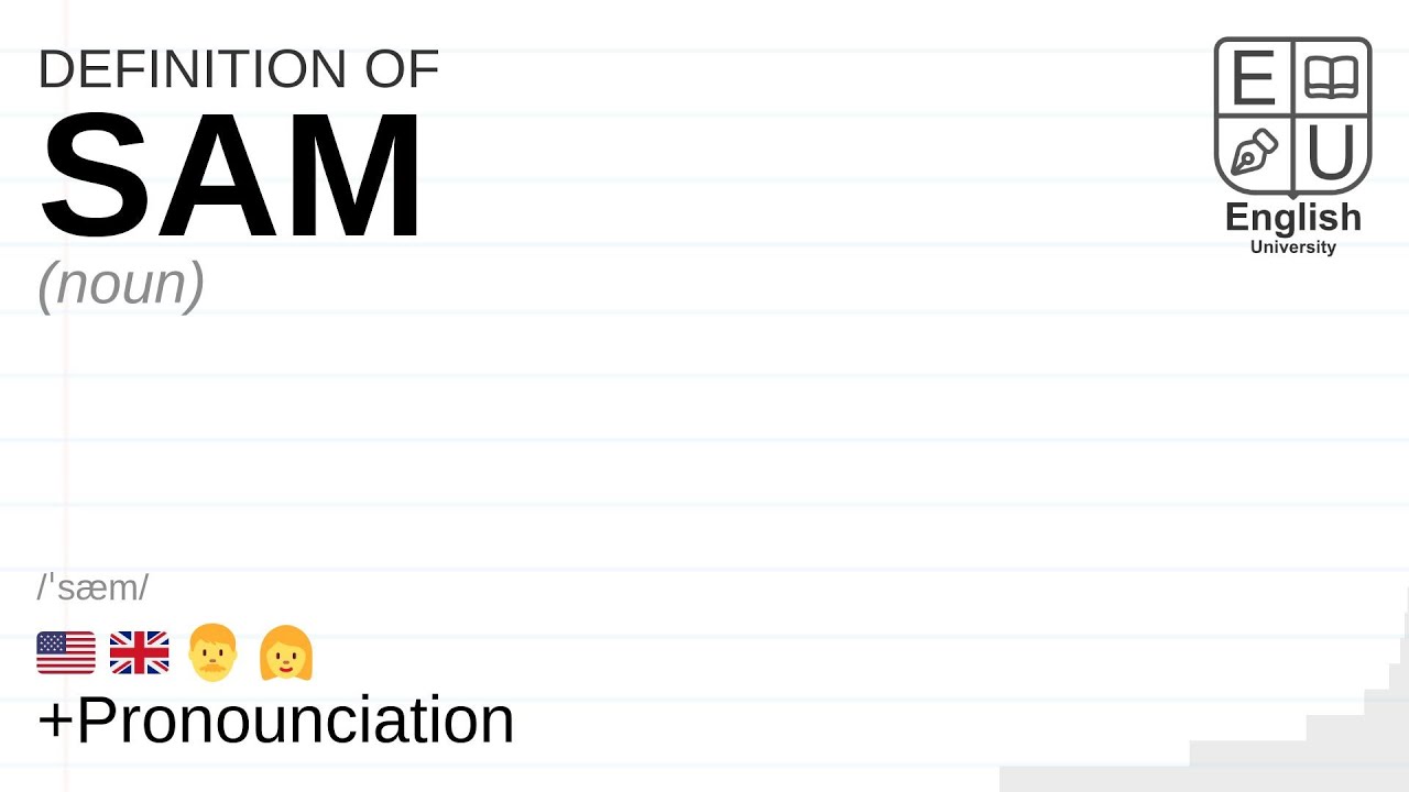 SAM meaning, definition & pronunciation | What is SAM? | How to say SAM