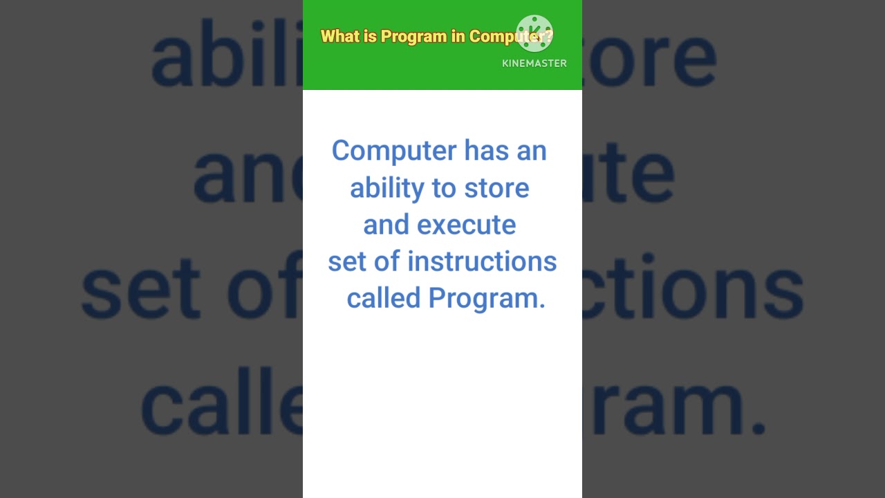 What is Program short and easy definition 💯💯 #definition #program