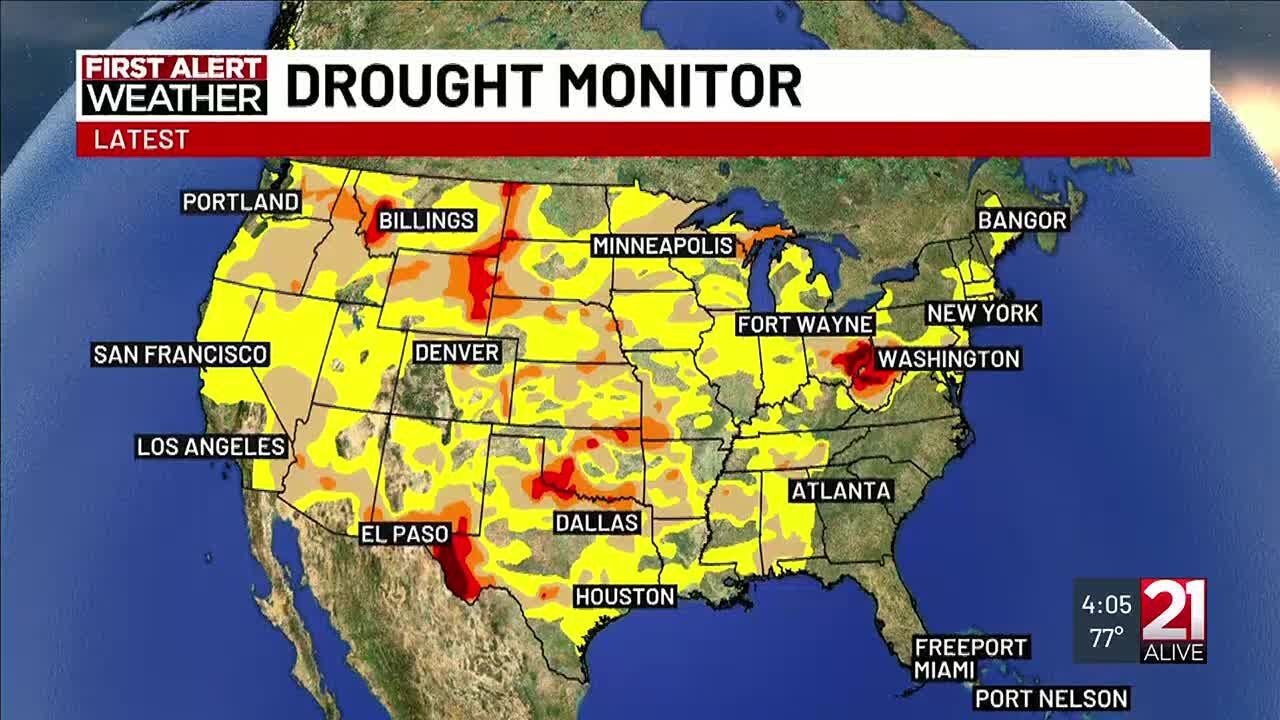 21Alive What is the drought monitor 10/03/2024