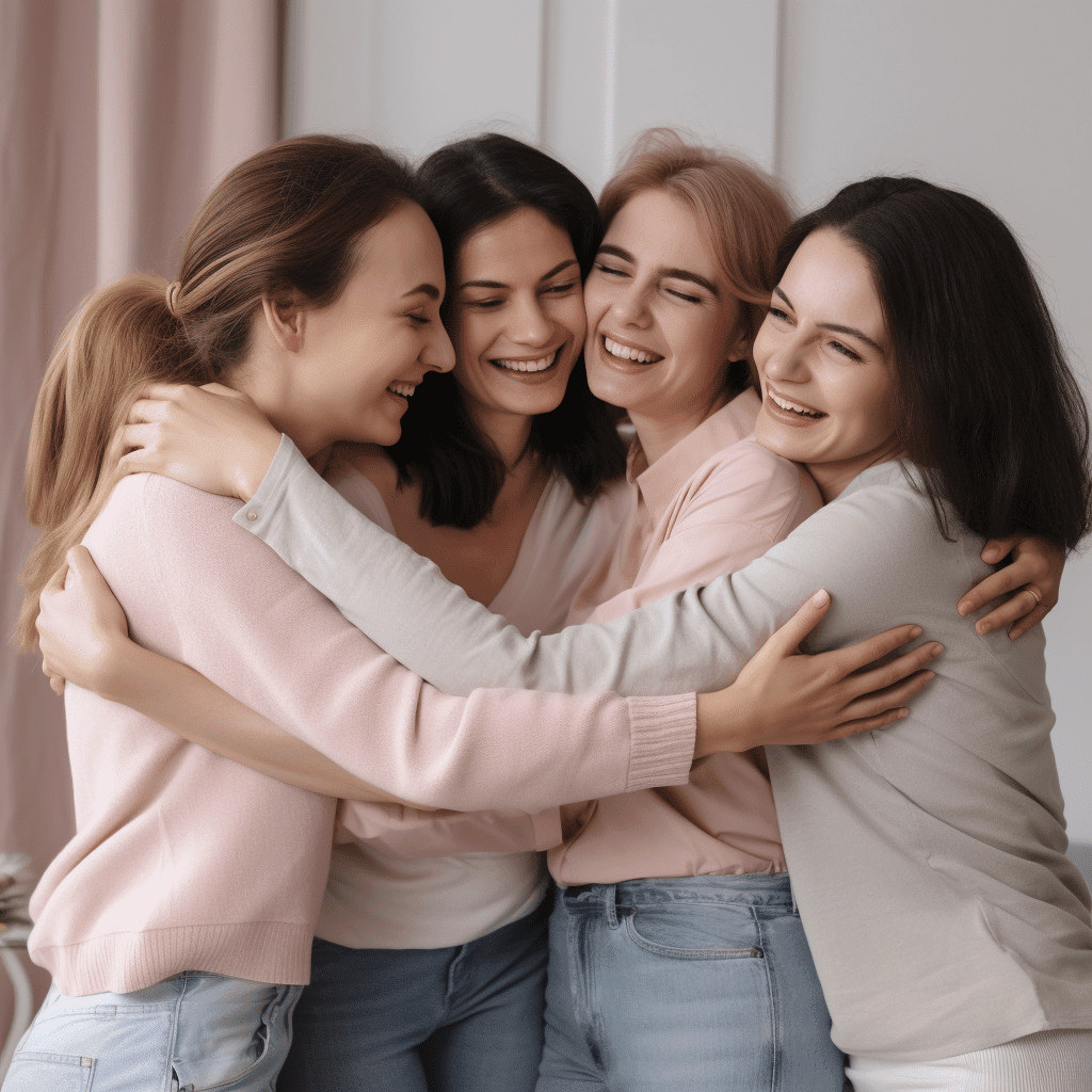 mothers hugging