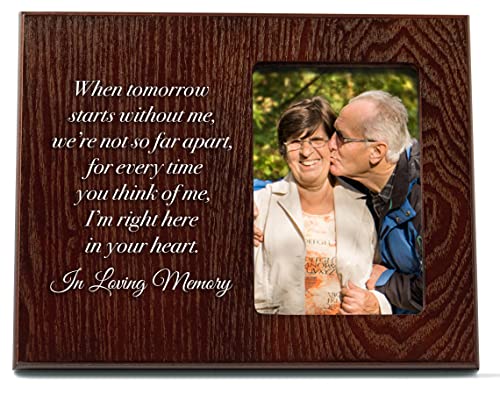Elegant Signs Memorial Picture Frame Keepsake Plaque That Holds a xPhoto Sympathy Gift to Tribute The Loss of a Loved One