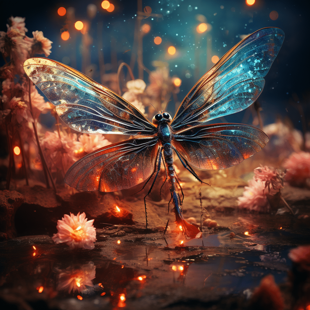 when a dragonfly visits you after death