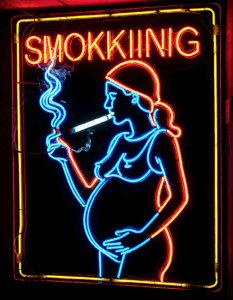 smoking while pregnant