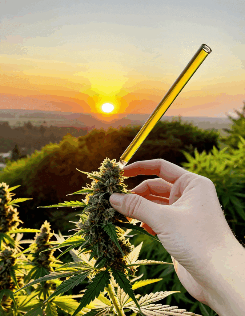 dabbing weed