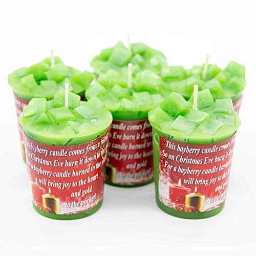 Bayberry Candles with Bayberry Poem Set of