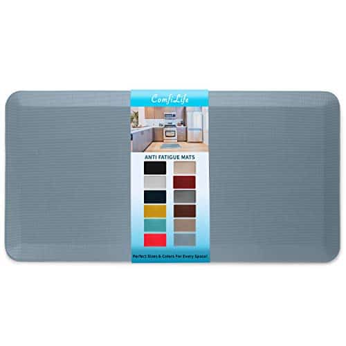 ComfiLife Anti Fatigue Floor Mat â Inch Thick Perfect Kitchen Mat, Standing Desk Mat â Comfort at Home, Office, Garage â Durable â Stain Resistant â Non Slip Bottom (x , Denim)