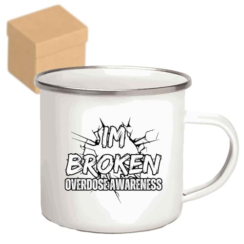 Love & Recovery Gift, Great Mother's Day Present For Addicts Carers And Support Groups   Awareness, Narcotics Anonymous Support On oz Enamel Silver Mug