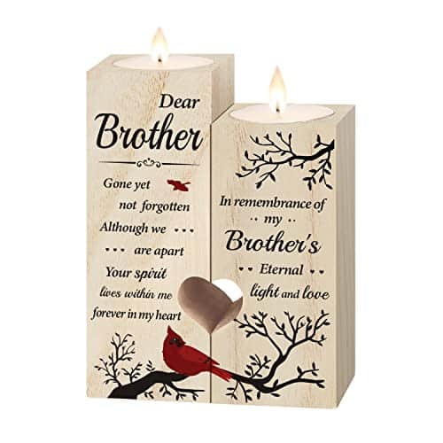 Memorial Gifts   Memorial Candle Gifts for Loss of Brother   Sympathy Gifts for Loss of Brother, Bereavement Gifts for Loss of Brother