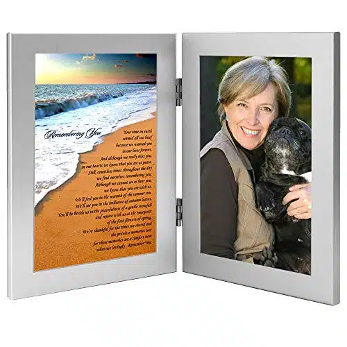 Sympathy Gift Poem Card with Ocean Scene for the Loss of Father, Mother, Wife, Husband, Son, Daughter, Friend, xInch Photo Added After Delivery