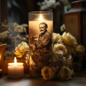 memory candle for deceased