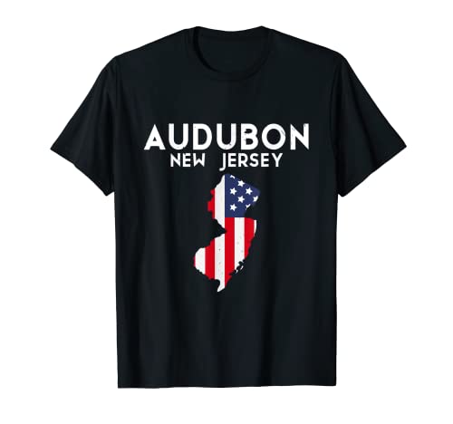 Audubon USA State America Travel New Jerseyite Jersey City T Shirt