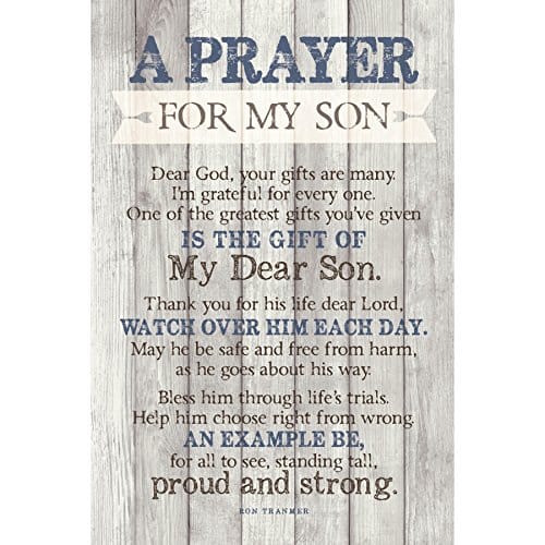DEXSA Son Prayer Wood Plaque   Made in the USA   x  Vertical Frame Wall & Tabletop Decoration  Easel & Hanging Hook  Dear Lord, one of The Greatest Gifts You've Given is The G
