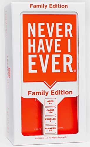Never Have I Ever Family Edition Card Game Set Vol  Fun Family Game Night Party Games for Kids and Adults  for + Players  Ages +