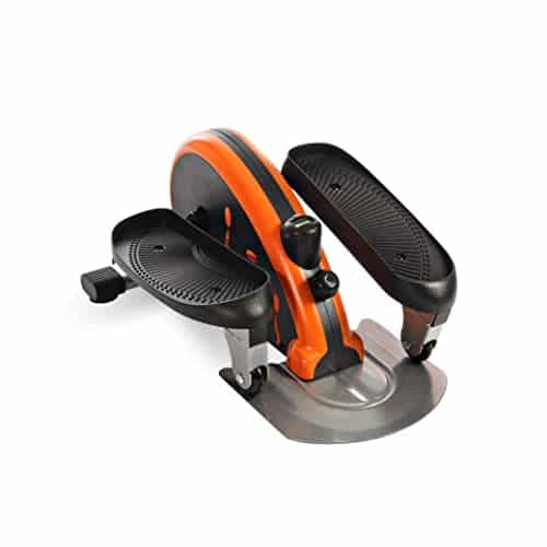 Stamina InMotion ECompact Strider   Seated Ellipticalwith Smart Workout App   Foot Pedal Exerciser for Home Workout   Up to lbs Weight Capacity   Black Orange