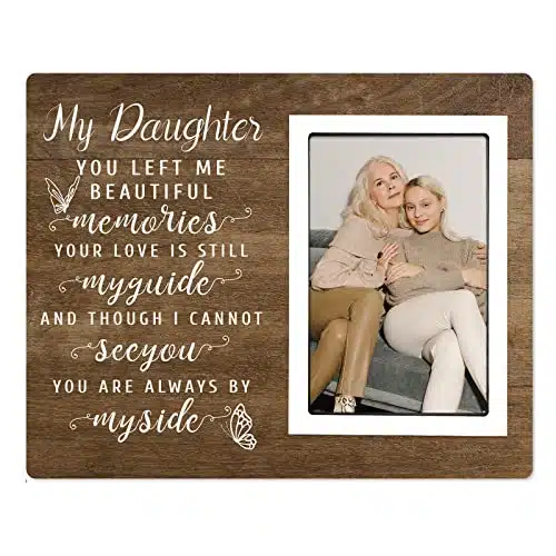 SteadStyle Memorial Picture Frames   Memorial Gifts for Loss of Daughter   Sympathy Gifts, Bereavement Gifts,Remembrance Gift,Fits xIn Photo