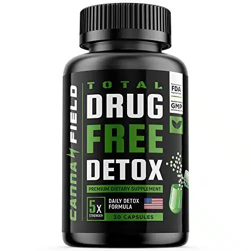 CANNA FIELD Detox and Liver Cleanse   USA Made   Days Detox   Natural toxins Remove  Premium Liver Health Formula (Green)