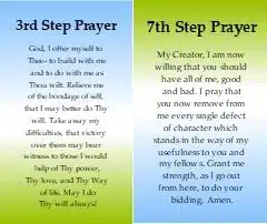 Cheryls Bookmarks Alcoholics Anonymous   rd & th Step Prayers Double sided Wallet Cards ()~Sobriety Gifts Step Gifts Inspirational Gifts