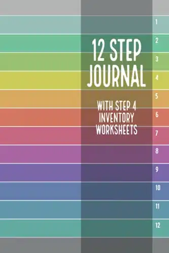 Step Journal with Step Inventory Worksheets Sobriety Journal for Addiction Recovery, NA  AA Notebook, Step program Workbook