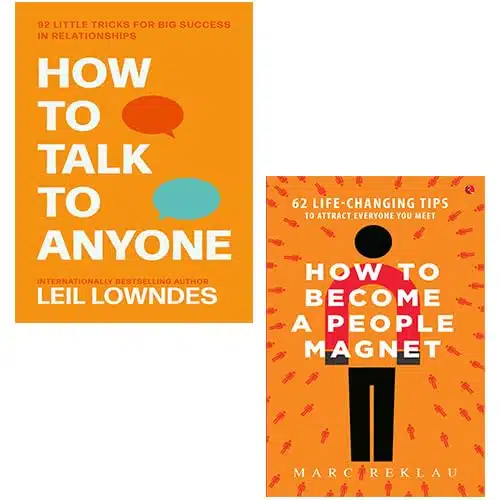 How to Become a People Magnet By Mark Reklau, How to Talk to Anyone By Leil Lowndes Books Collection Set